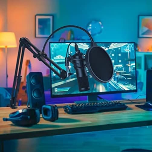 AM-C1: USB condenser Microphone kit - Black