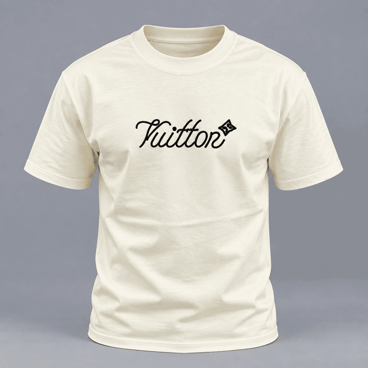Louis Vuitton Script Logo Embroidered T-Shirt