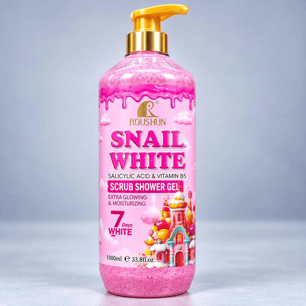 ROUSHUN Snail White Scrub Shower Gel