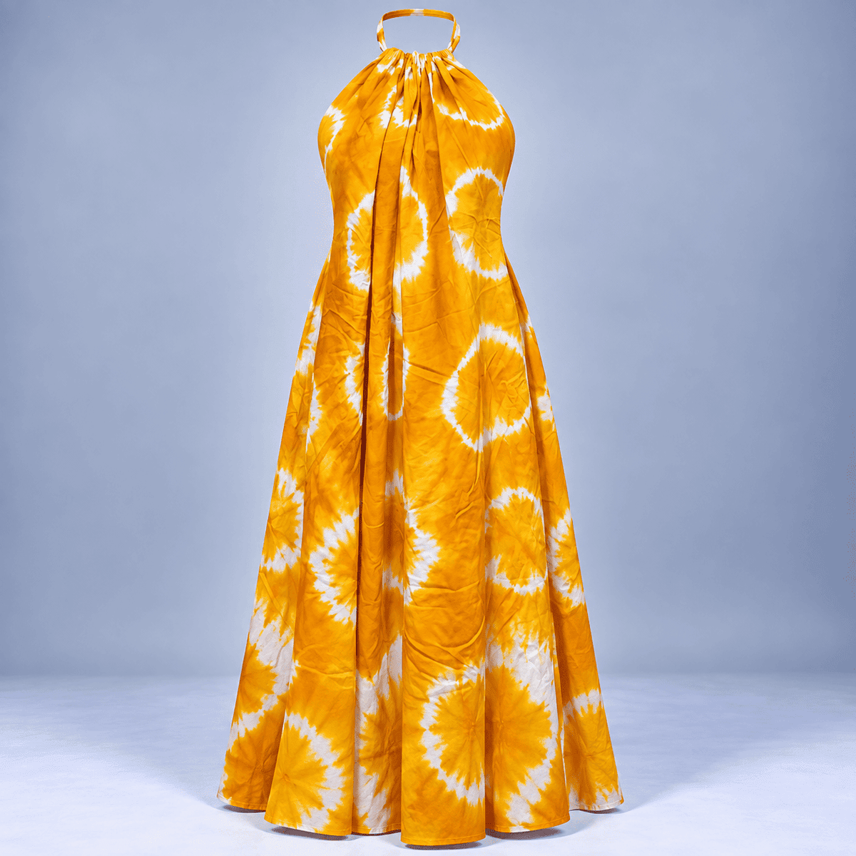 Tie Dye Halter Neck Maxi Dress